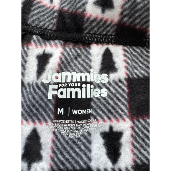 Jammies for your Families Womens Pajamas Set  Medium Plaid Trees Top Jogger NWT - Picture 11 of 11
